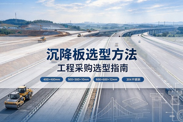 武山沉降板选择方法