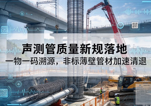 武山声测管质量新规落地，一物一码溯源，非标薄壁管材加速清退