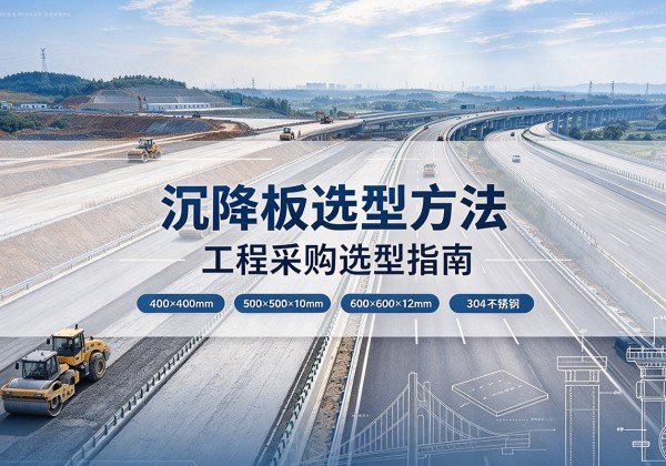 武山沉降板选择方法